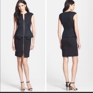 Ted Baker Jumana Peplum Zip Career Dress (Sz 8)